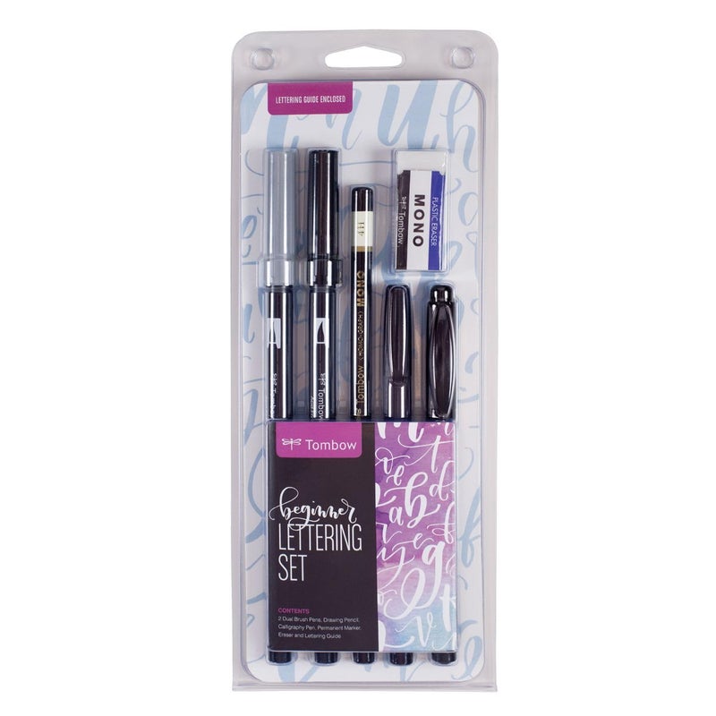 Tombow 56190 Beginner Lettering Set. Includes Essential Tools to Start Hand Lettering - Image 1